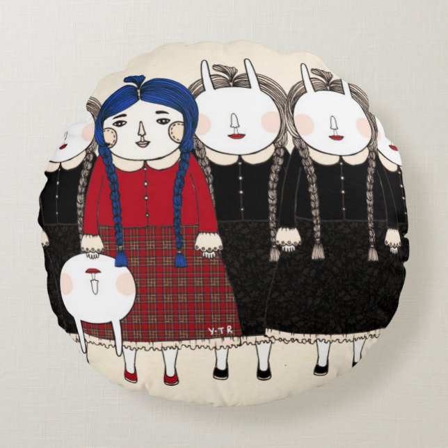 Begin 2013 rond kussen (Voorkant)