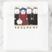 Begin 2013 vierkante sticker (Tas)