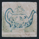 Begin 20e eeuw blauw en witte teapot Trivet<br><div class="desc">Zet je theepot hier om je antiek eikentafel te beschermen! Blauwe en witte theepot uit een Ellen Clapsaddle afbeelding.</div>