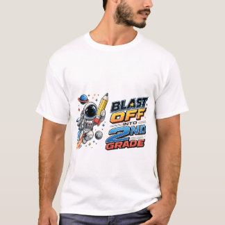 Begin aan de 2e klas Astronaut Ruimteschool T- T-shirt