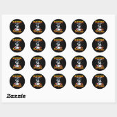 Begin aan de derde klas eerste schooldag 1 ronde sticker (Vel)