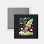 Begin aan de tweede klas eerste schooldag  magneet (Voorkant / Achterkant)