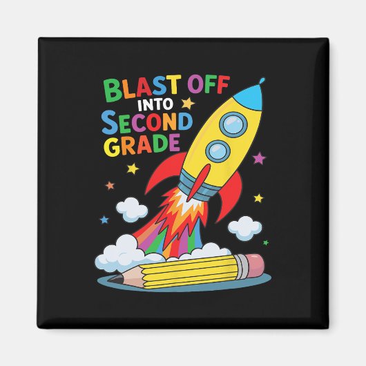 Begin aan de tweede klas eerste schooldag  magneet (Voorkant)