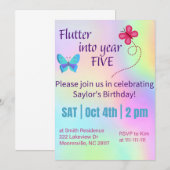 begin aan jaar vijf kaart (Voorkant / Achterkant)