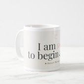 Begin Again Affirmation Mug Koffiemok (Voorkant links)