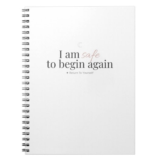 Begin Again Affirmation Notitieboek (Voorkant)