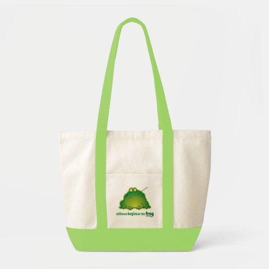 Begin bij de kikkervis tote bag (Voorkant)