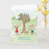 Begin binnen - de Boom stelt Wenskaart Kaart (Gele Bloem)