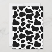 Begin Boerderij Schattige Bloemen Roze Heilige Koe Kaart (Achterkant)