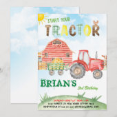 Begin de Aankondiging van de Dagen van de Tractor (Voorkant / Achterkant)