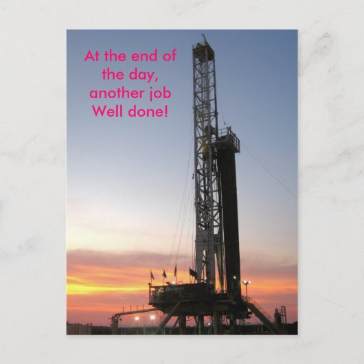 Begin de dag, een andere Goed uitgevoerde baan! Briefkaart (Voorkant)