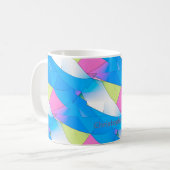 Begin de dag goed met Modern Art Happy Pattern Koffiemok (Voorkant links)