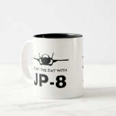 Begin de dag met JP-8 Navy F-35 mok (Voorkant links)