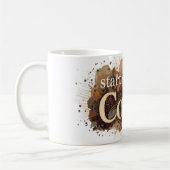 begin de dag met koffie koffiemok (Links)