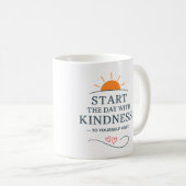 Begin de dag met vriendelijkheid - Mok (Voorkant rechts)