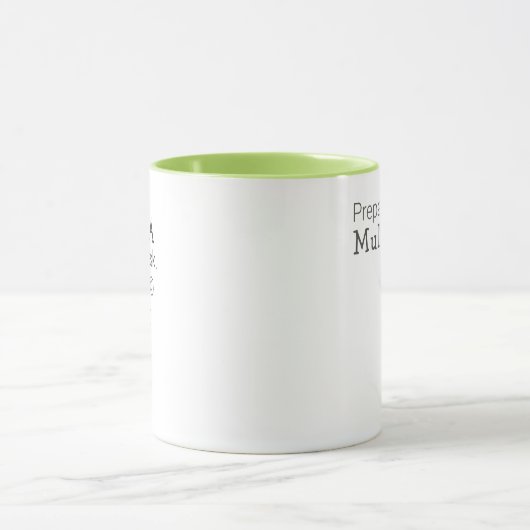 Begin de Dag Mul TEA Tasking Fun Tea Puns Mok (Midden)