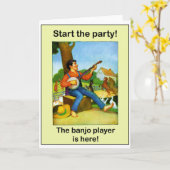 Begin de partij! De banjospeler is hier! Kaart (Gele Bloem)