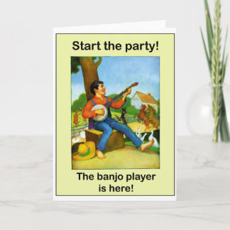 Begin de partij! De banjospeler is hier! Kaart