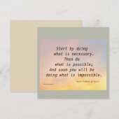 BEGIN DOOR ST TE DOEN. FRANCIS FLAT-KAART (Voorkant / Achterkant)