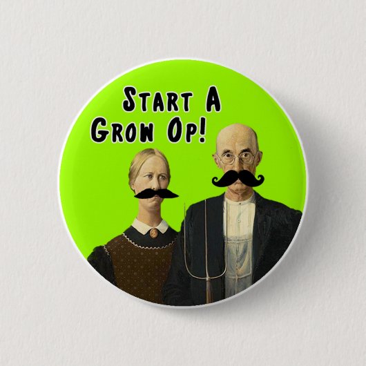 Begin een Grow op Mustache Button (Voorkant)