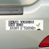 Begin een tuin! bumpersticker (Op auto)