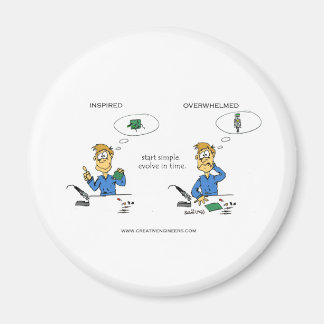 Begin eenvoudig evolueer in de tijd magneet