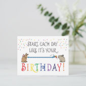 BEGIN ELKE DAG BRIEFKAART (Staand voorkant)