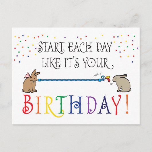 BEGIN ELKE DAG BRIEFKAART (Voorkant)