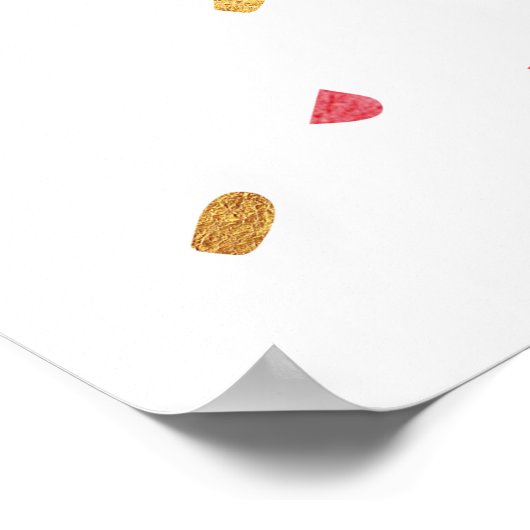 Begin elke dag Grateful Heart Inspirerend Quote Poster (Hoek)