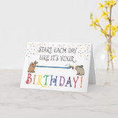 BEGIN ELKE DAG KAART (Gele Bloem)