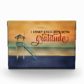 Begin elke dag met dankbaarheid fotoblokken (Voorkant)