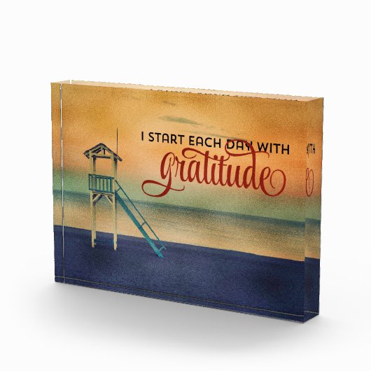 Begin elke dag met dankbaarheid fotoblokken (Rechts)