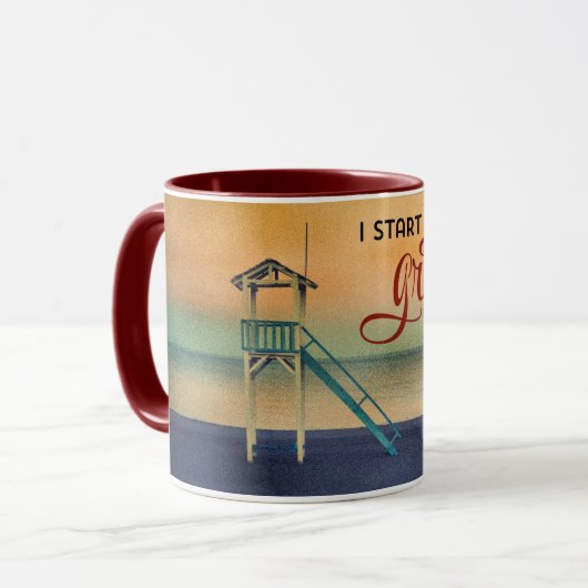 Begin elke dag met dankbaarheid mok (Voorkant links)