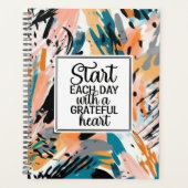 Begin elke dag met een dankbare hartplanner planner (Voorkant)