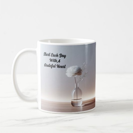 Begin elke dag met een Grateful Heart / Coffee-Mok Koffiemok (Links)