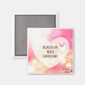 Begin elke dag met een Grateful Heart Magneet (Voorkant / Achterkant)