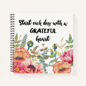 Begin elke dag met een Grateful Heart Notitieboek (Voorkant)