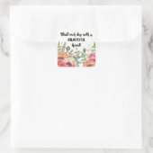Begin elke dag met een Grateful Heart Vierkante Sticker (Tas)