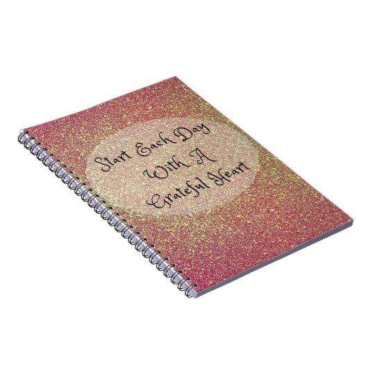 Begin elke dag met een vriendelijk hart notitieboek (Rechterzijde)