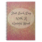 Begin elke dag met een vriendelijk hart notitieboek (Voorkant)