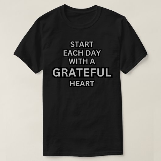 Begin elke dag met een vriendelijk hart t-shirt (Design voorkant)