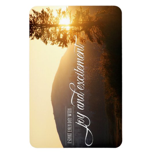 Begin elke dag met plezier magneet (Verticaal)