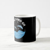 Begin en ga! - Cute Dolphins Koffiemok (Voorkant rechts)