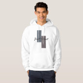 Begin gewoon met een inspirerend quote hoodie (Voorkant volledig)
