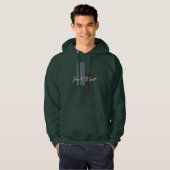 Begin gewoon met een inspirerend quote hoodie (Voorkant volledig)