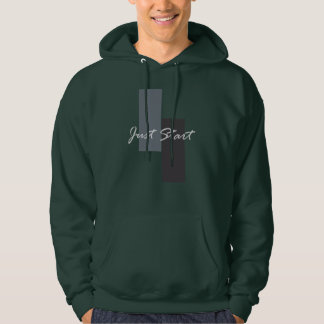 Begin gewoon met een inspirerend quote hoodie