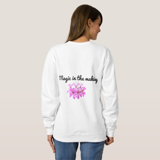 Begin iets nieuws - Motivatie sweatshirt (Achterkant volledig)