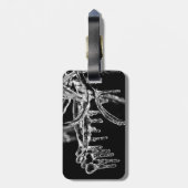 begin ijskoude winter bagagelabel (Achterkant verticaal)