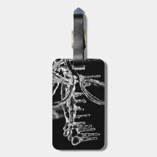 begin ijskoude winter bagagelabel (Achterkant verticaal)