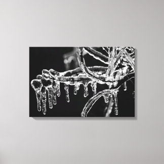 begin ijskoude winter canvas afdruk